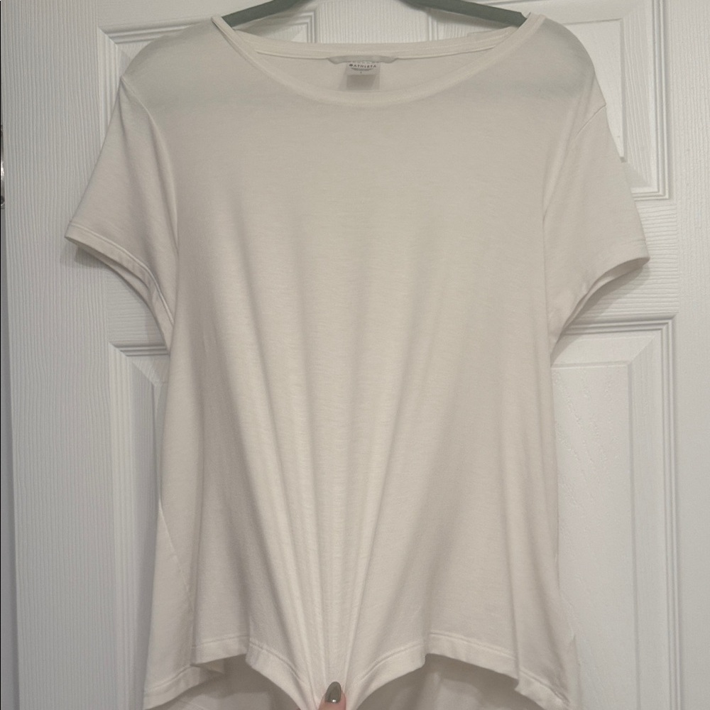 Athleta Off-White Short Sleeve Tee